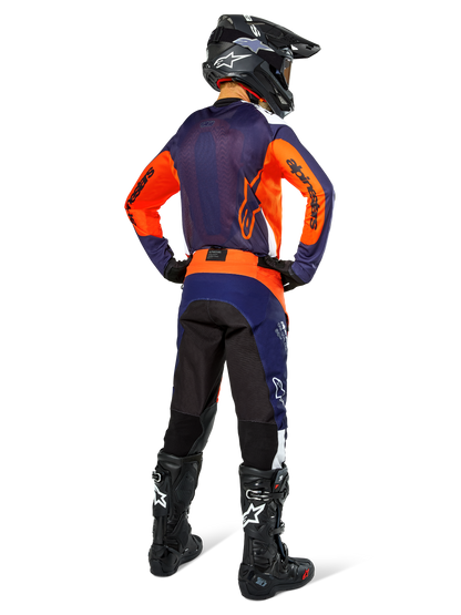 Alpinestars Pro-Dura Jersey Marineblauw Hot Orange Wit
