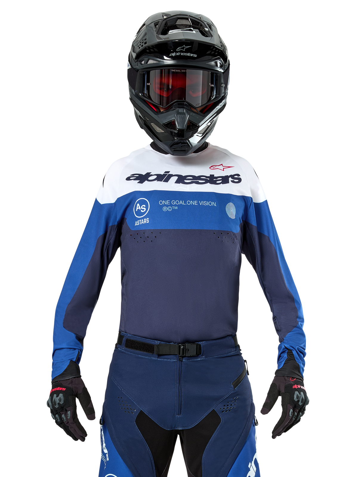 Alpinestars Pro-Dura Jersey Donkerblauw Felblauw Wit