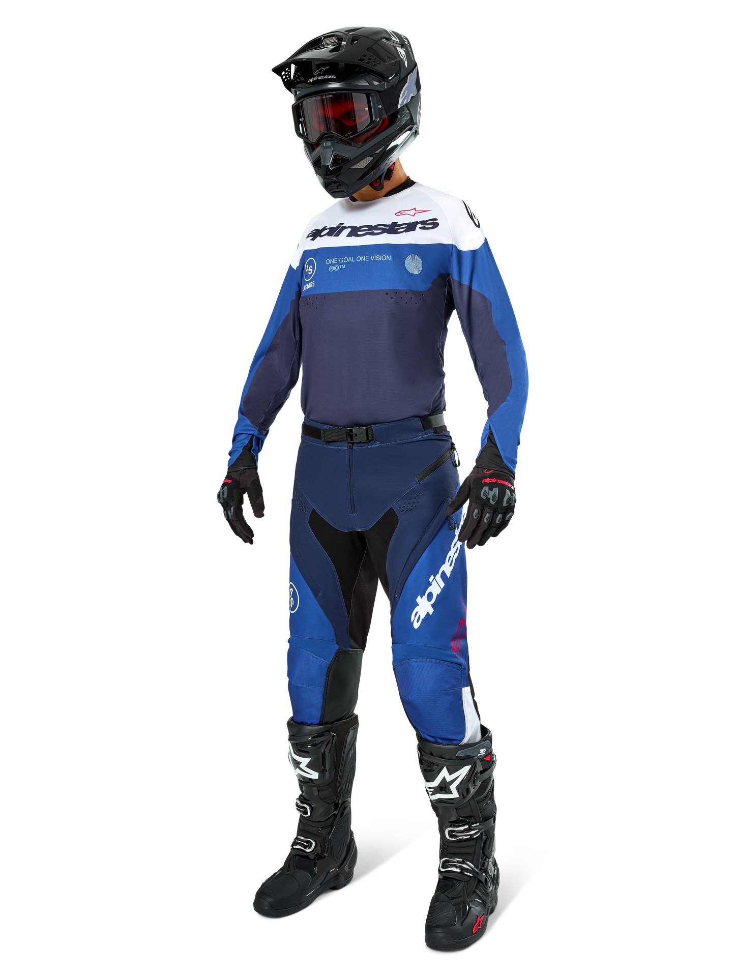 Alpinestars Pro-Dura Jersey Donkerblauw Felblauw Wit