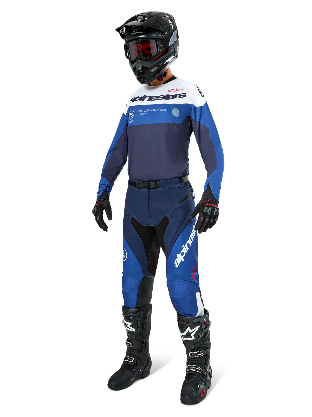 Alpinestars Pro-Dura Jersey Donkerblauw Felblauw Wit