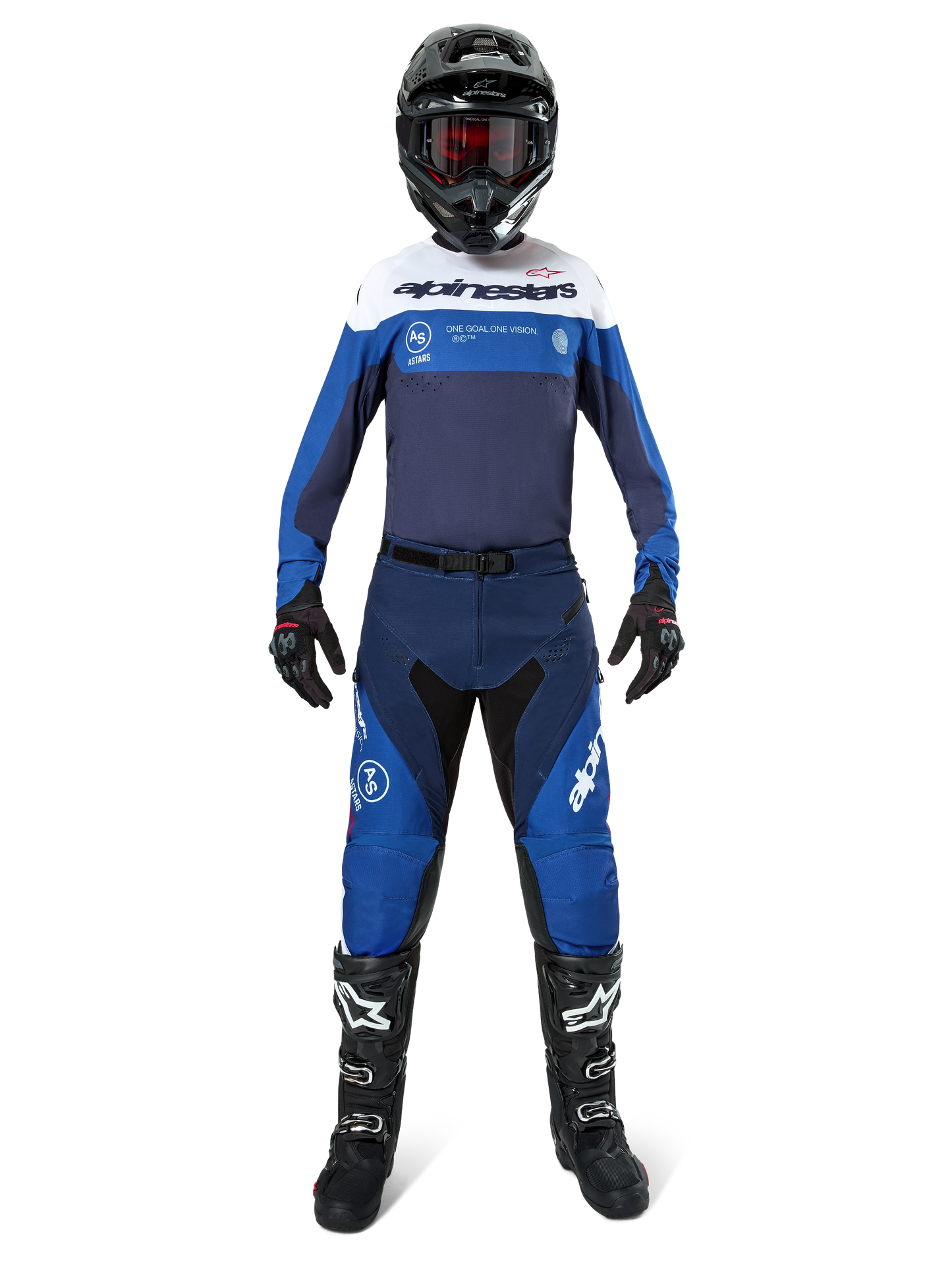 Alpinestars Pro-Dura Jersey Donkerblauw Felblauw Wit