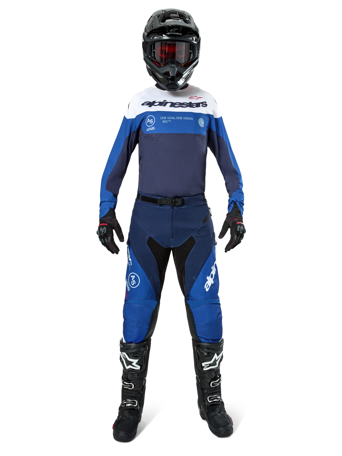 Alpinestars Pro-Dura Jersey Donkerblauw Felblauw Wit