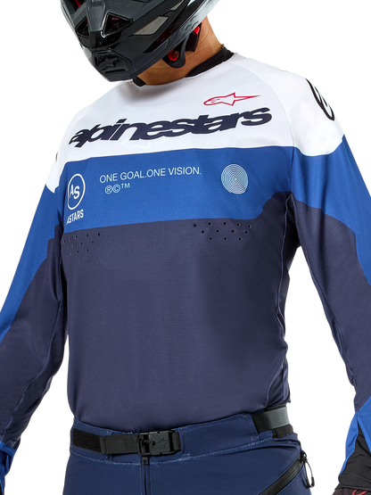 Alpinestars Pro-Dura Jersey Donkerblauw Felblauw Wit