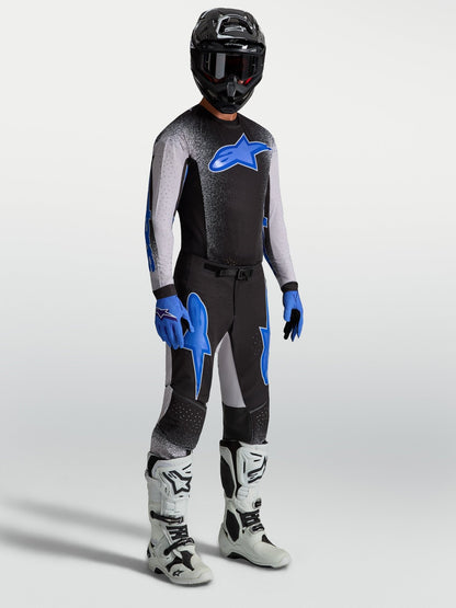 Alpinestars Supertech AFD Jersey Zwart Licht Lila Blauw