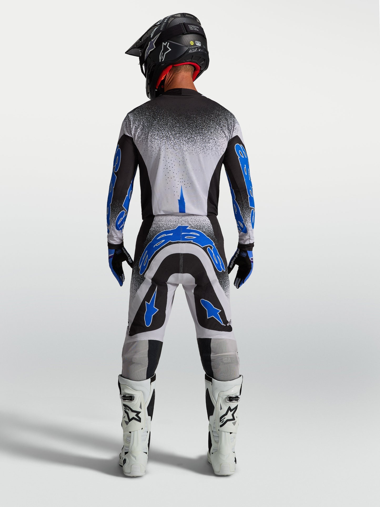 Alpinestars Supertech AFD Jersey Zwart Licht Lila Blauw