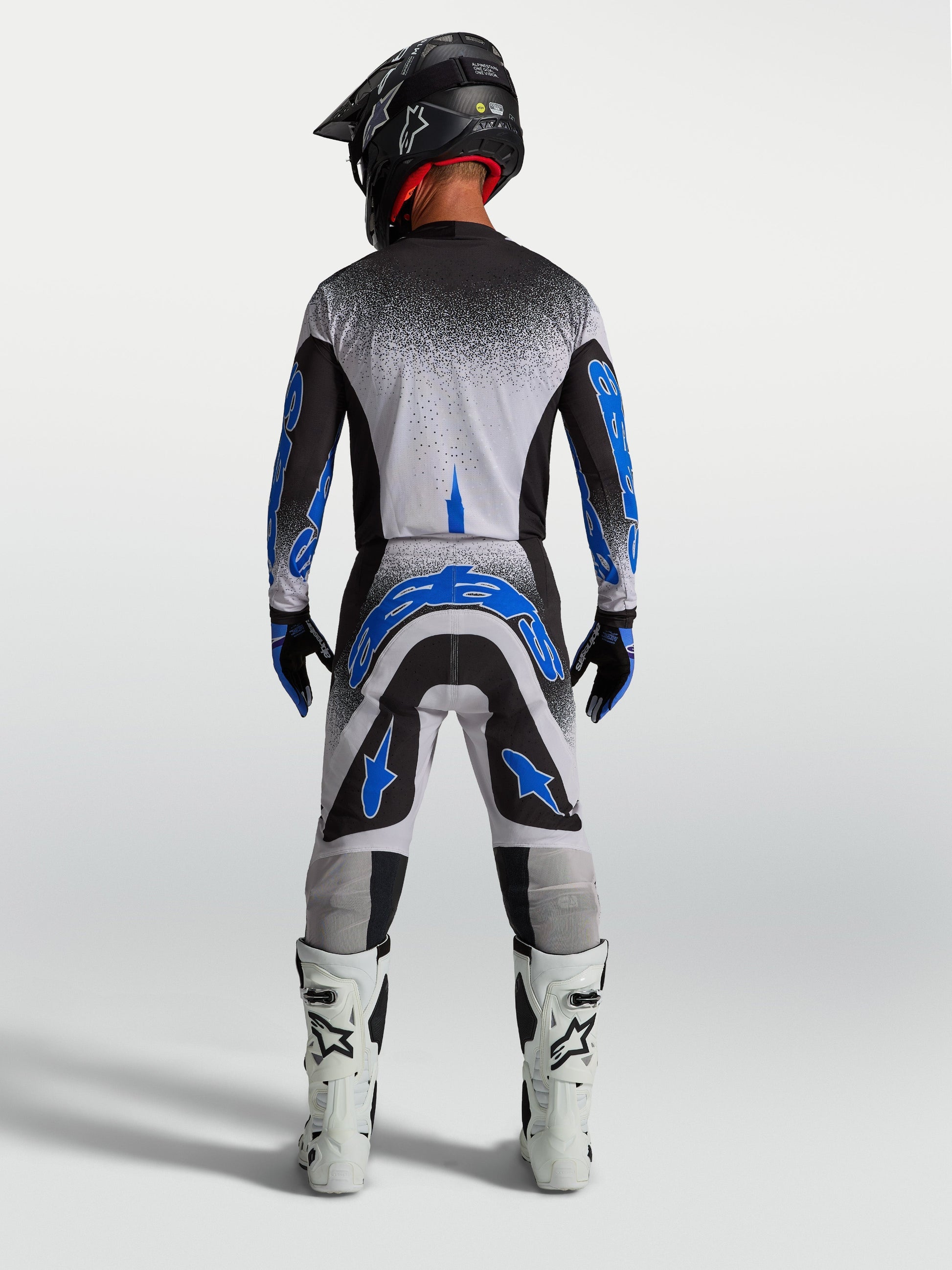 Alpinestars Supertech AFD Jersey Zwart Licht Lila Blauw