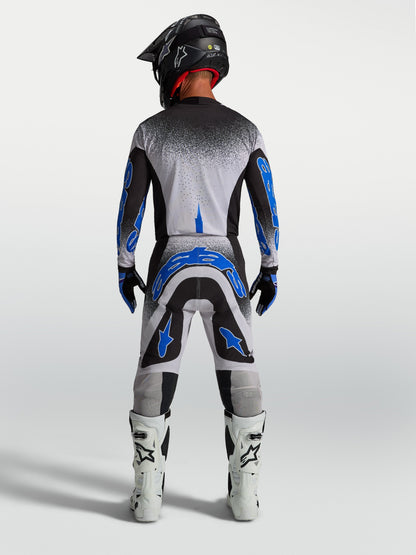 Alpinestars Supertech AFD Jersey Zwart Licht Lila Blauw