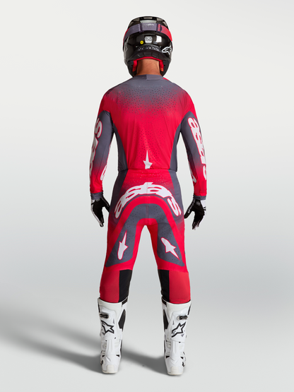 Alpinestars Supertech Hiten AFD Jersey 2027 Graystone Rood Fluo Licht Lilac