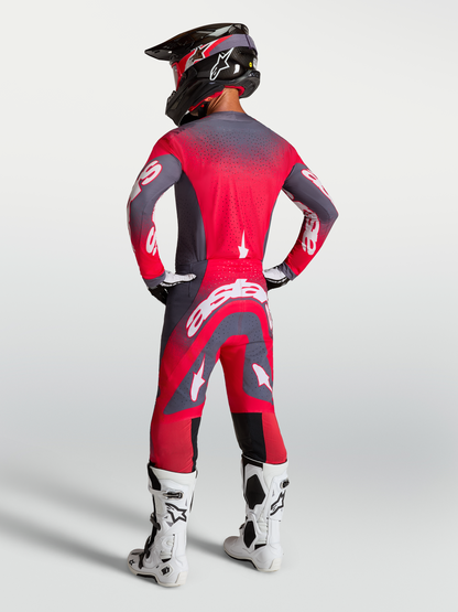 Alpinestars Supertech Hiten AFD Jersey 2027 Graystone Rood Fluo Licht Lilac