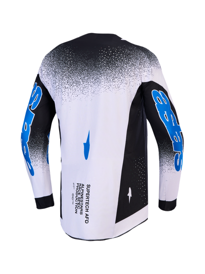 Alpinestars Supertech AFD Jersey Zwart Licht Lila Blauw