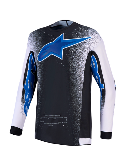 Alpinestars Supertech AFD Jersey Zwart Licht Lila Blauw