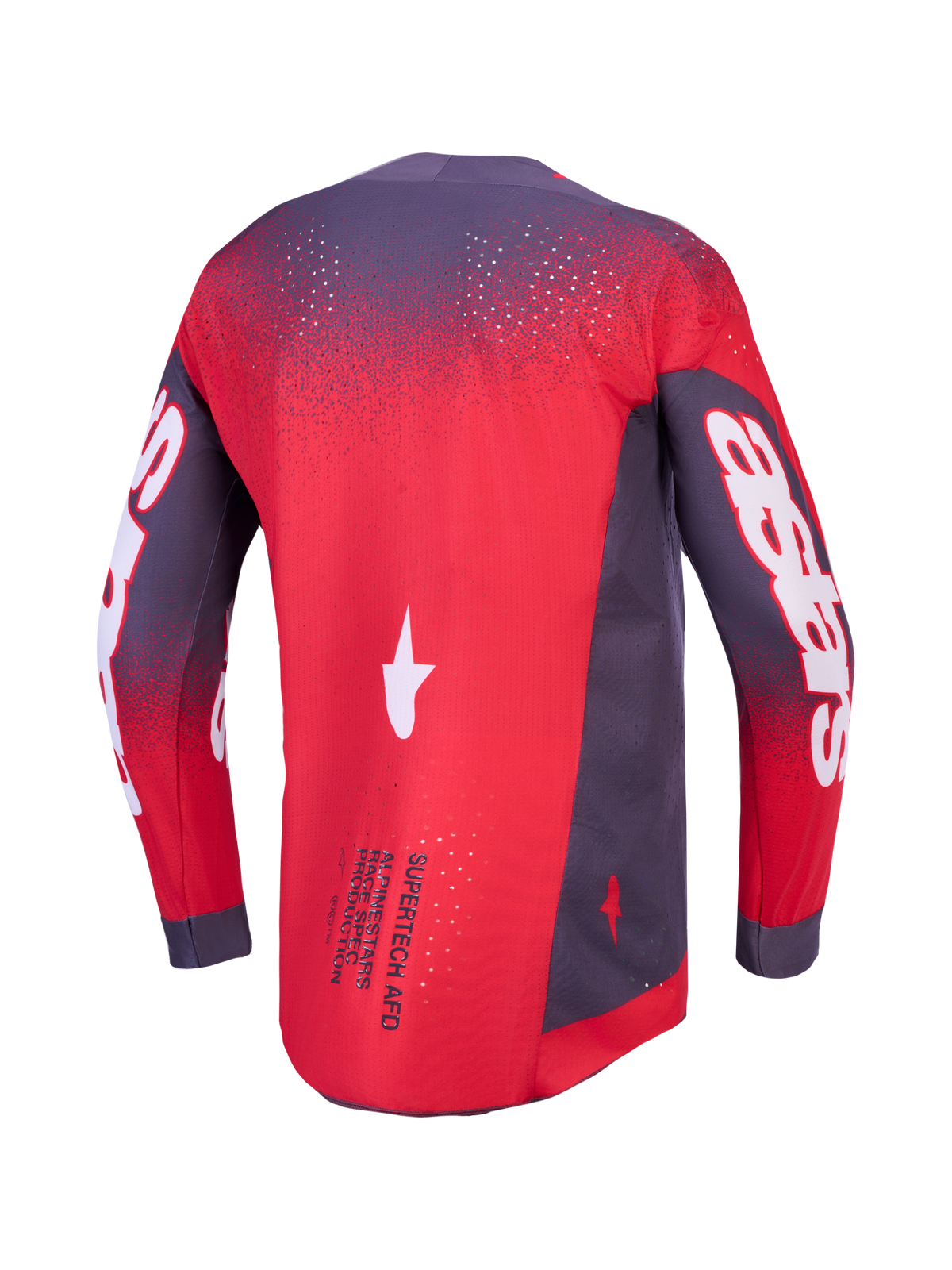 Alpinestars Supertech Hiten AFD Jersey 2027 Graystone Rood Fluo Licht Lilac