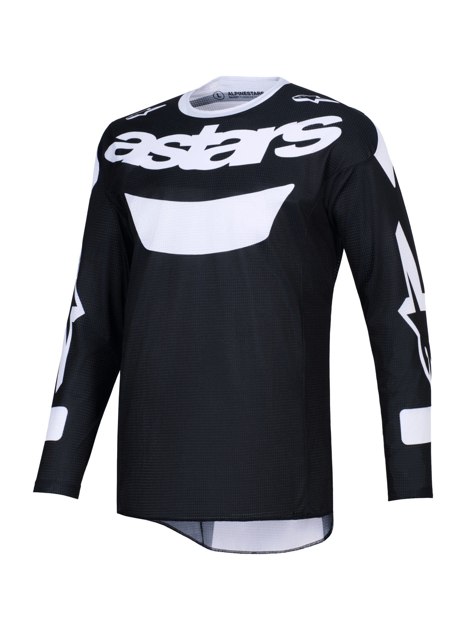 Alpinestars Racer Air Riway Trikot 2026 Langärmelig Schwarz - Weiß - MxProStoreParts
