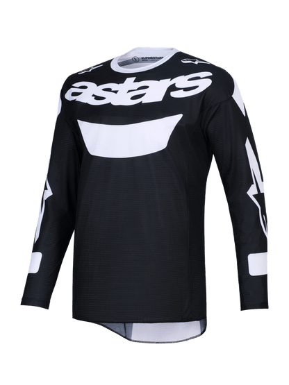 Alpinestars Racer Air Riway Trikot 2026 Langärmelig Schwarz - Weiß - MxProStoreParts