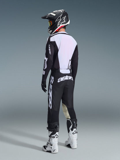 Alpinestars Racer Air Riway Jersey 2026 lange Ärmel Schwarz-Weiß - MxProStoreParts