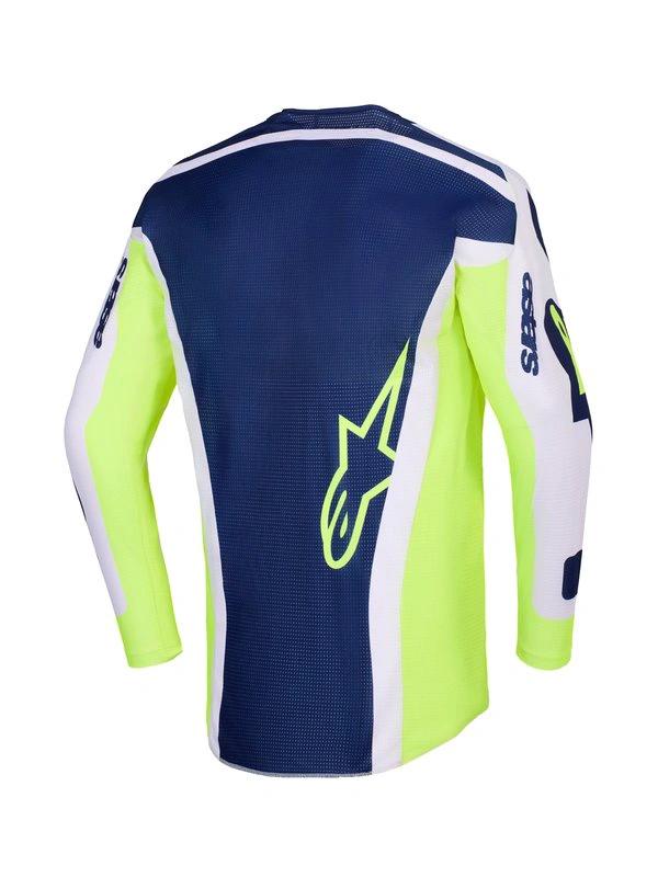 Alpinestars Trikot Racer Air Riway Grau/Leuchtgelb/Blau - MxProStoreParts