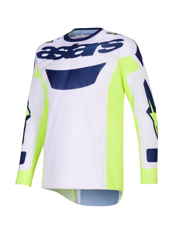 Alpinestars Trikot Racer Air Riway Grau/Leuchtgelb/Blau - MxProStoreParts