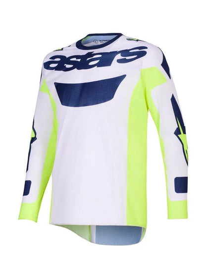 Alpinestars Trikot Racer Air Riway Grau/Leuchtgelb/Blau - MxProStoreParts