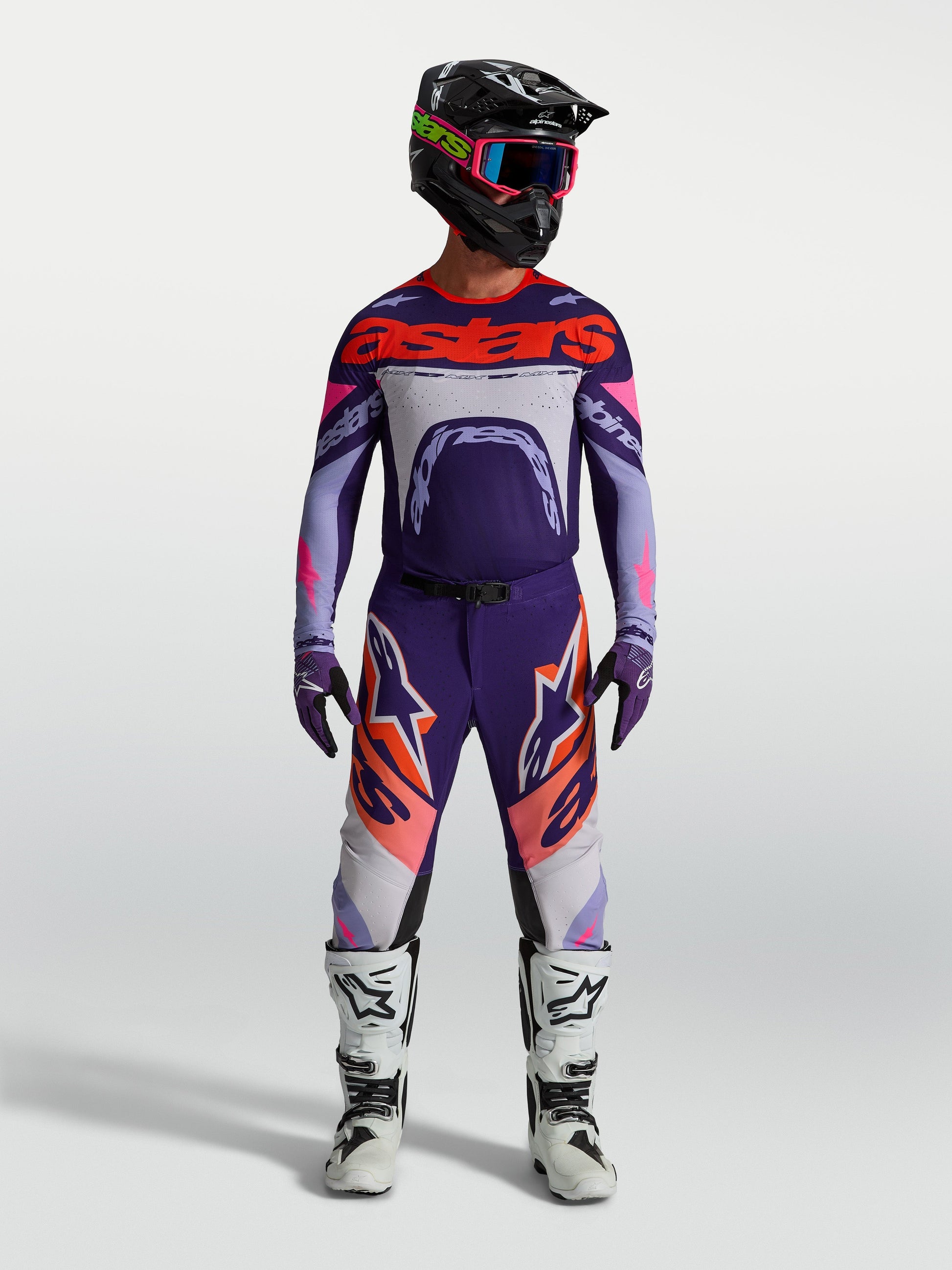 Alpinestars Supertech Dyna Jersey 2027 Lichtviolet Dieppaars Roze Fluo