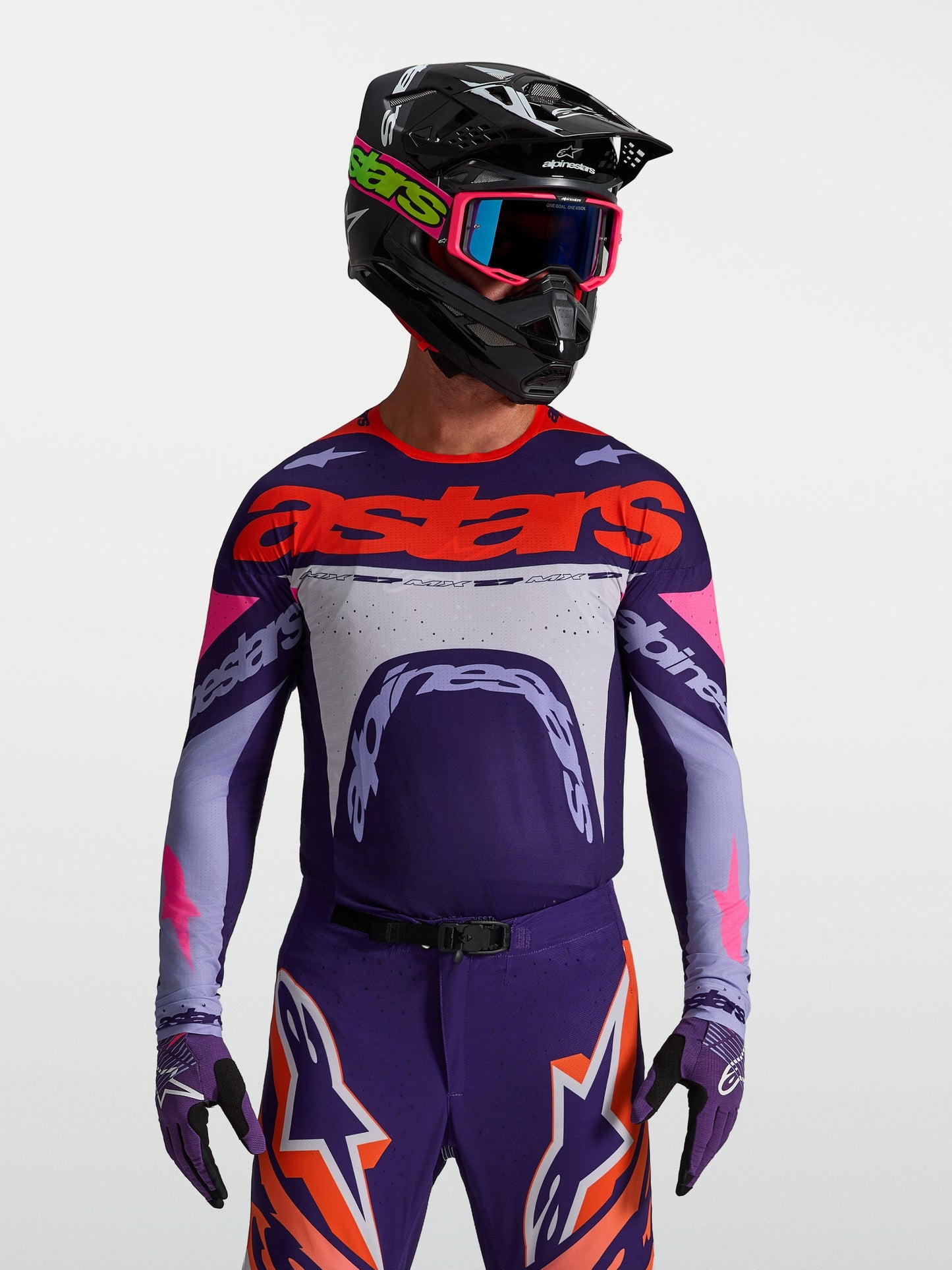 Alpinestars Supertech Dyna Jersey 2027 Lichtviolet Dieppaars Roze Fluo