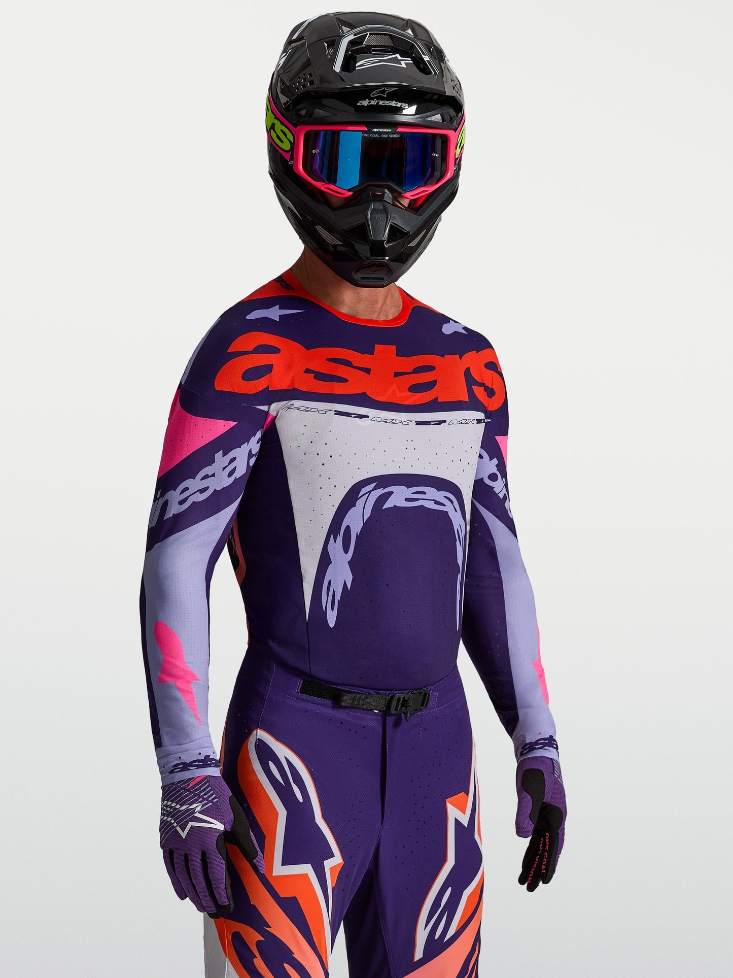 Alpinestars Supertech Dyna Jersey 2027 Lichtviolet Dieppaars Roze Fluo