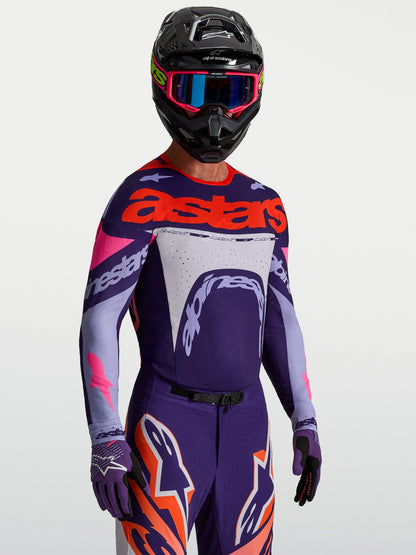 Alpinestars Supertech Dyna Jersey 2027 Lichtviolet Dieppaars Roze Fluo