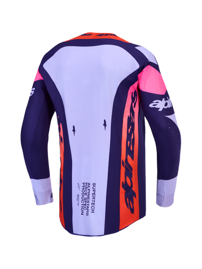 Alpinestars Supertech Dyna Jersey 2027 Lichtviolet Dieppaars Roze Fluo