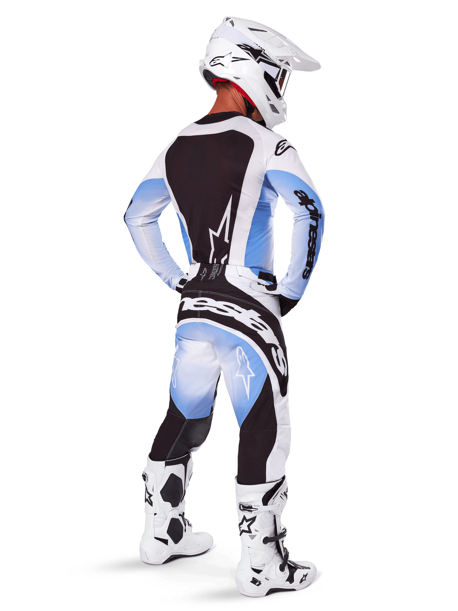 Alpinestars Techstar Melt Motocross-Trikot Schwarz Blau 2025 - MxProStoreParts