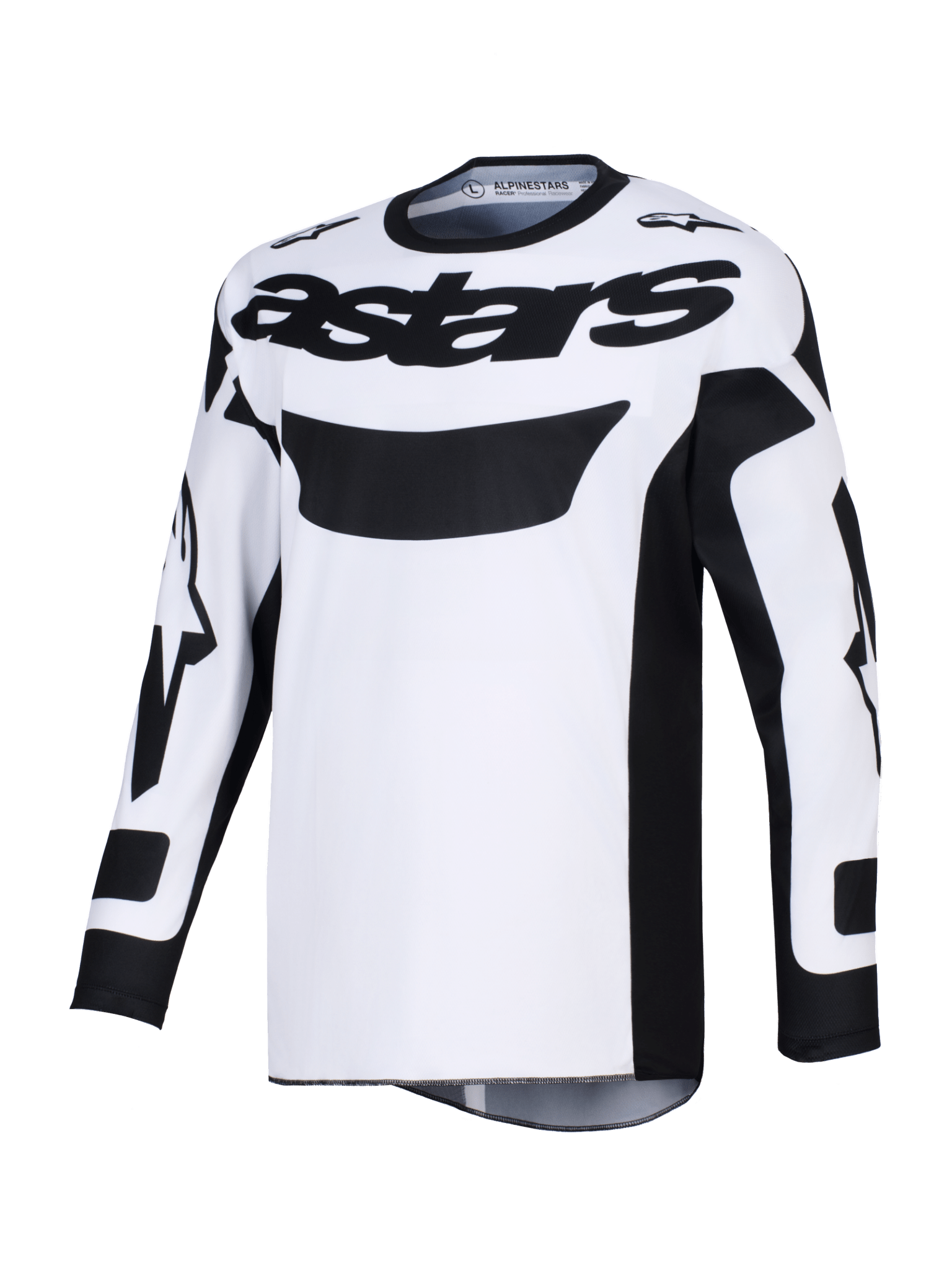 Alpinestars 2026 Racer Riway Motocross Jersey wasserabweisend Weiß-Schwarz - MxProStoreParts