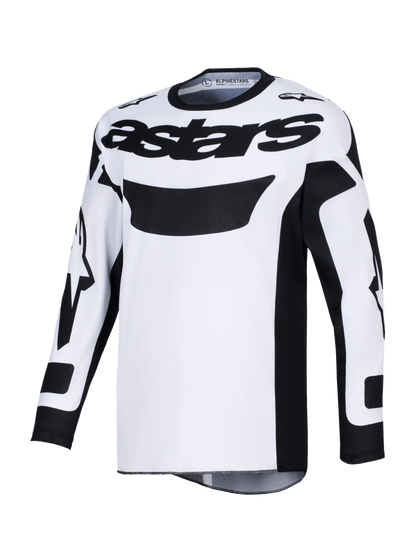 Alpinestars 2026 Racer Riway Motocross Jersey wasserabweisend Weiß-Schwarz - MxProStoreParts
