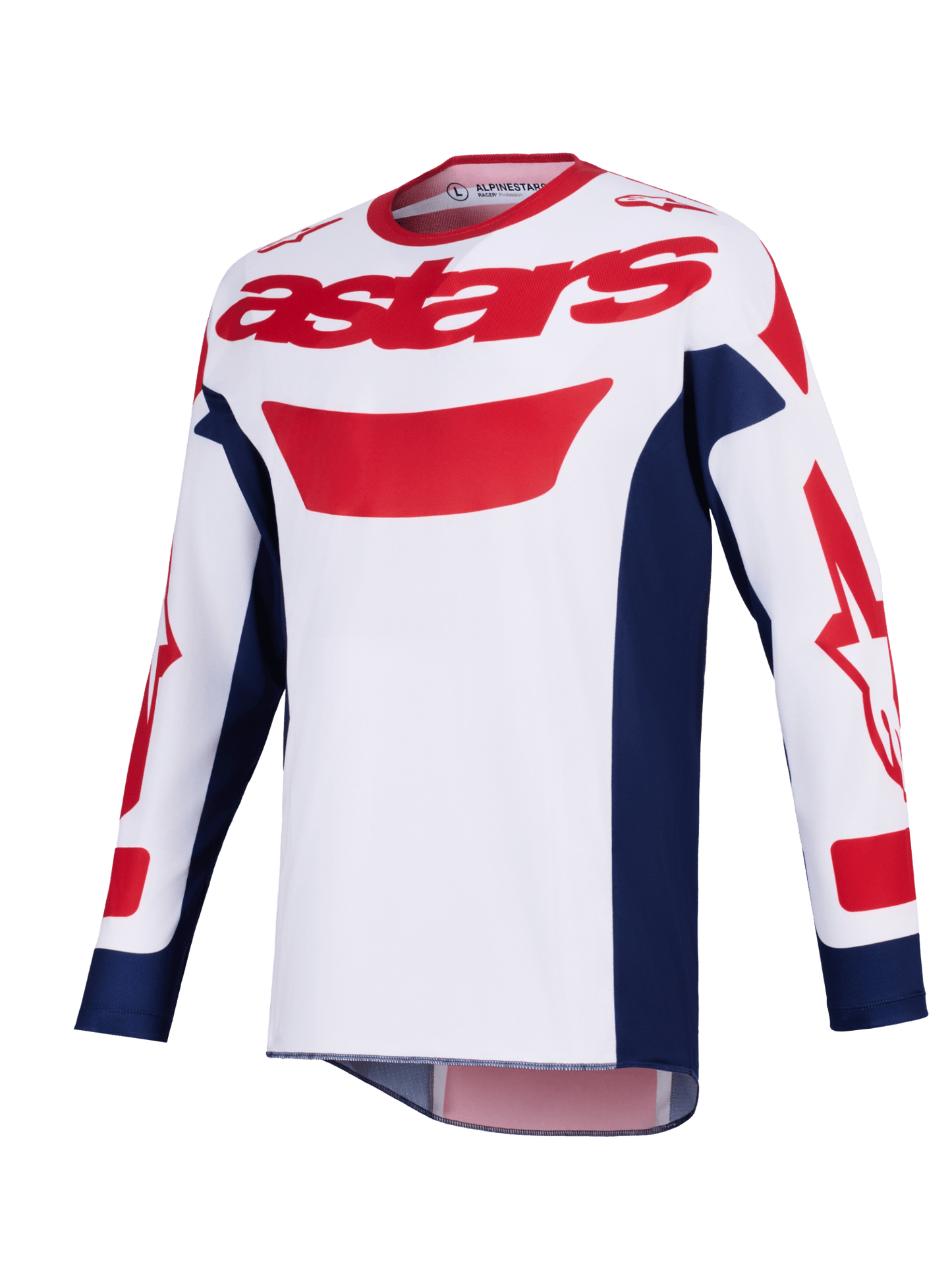 Alpinestars Racer Riway Jersey Off-Road Weiß Blau Rot - MxProStoreParts