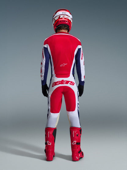 Alpinestars Racer Riway Trikot Offroad Weiß Blau Rot - MxProStoreParts