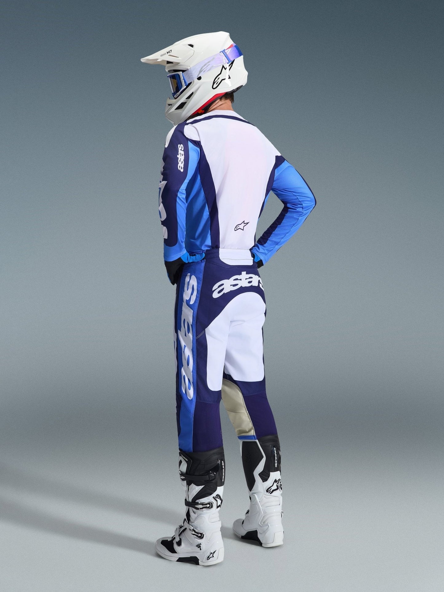 Alpinestars Racer Riway Motocross-Trikot UCLA Blau Weiß - MxProStoreParts