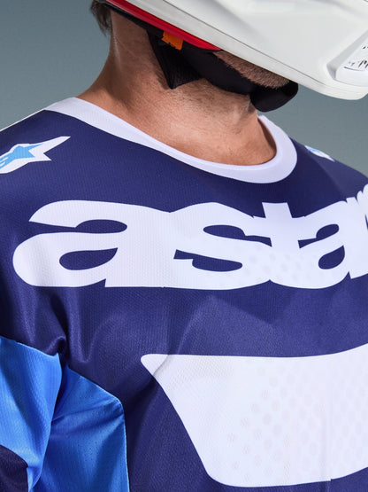 Alpinestars Racer Riway Motocross-Trikot UCLA Blau Weiß - MxProStoreParts