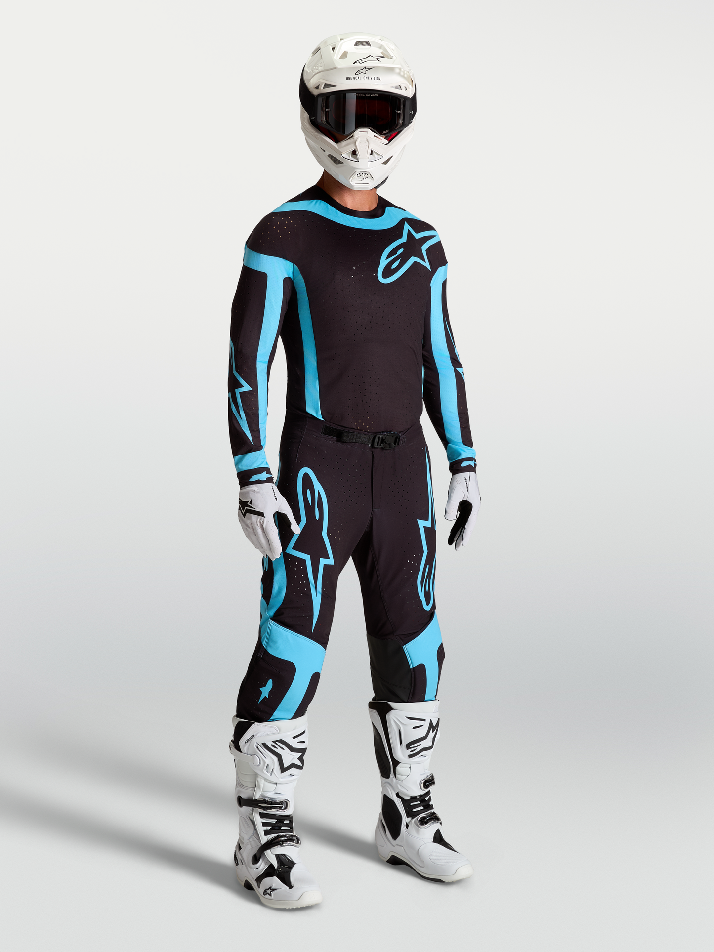Alpinestars Supertech Vesta Jersey 2027 Zwart Turquoise