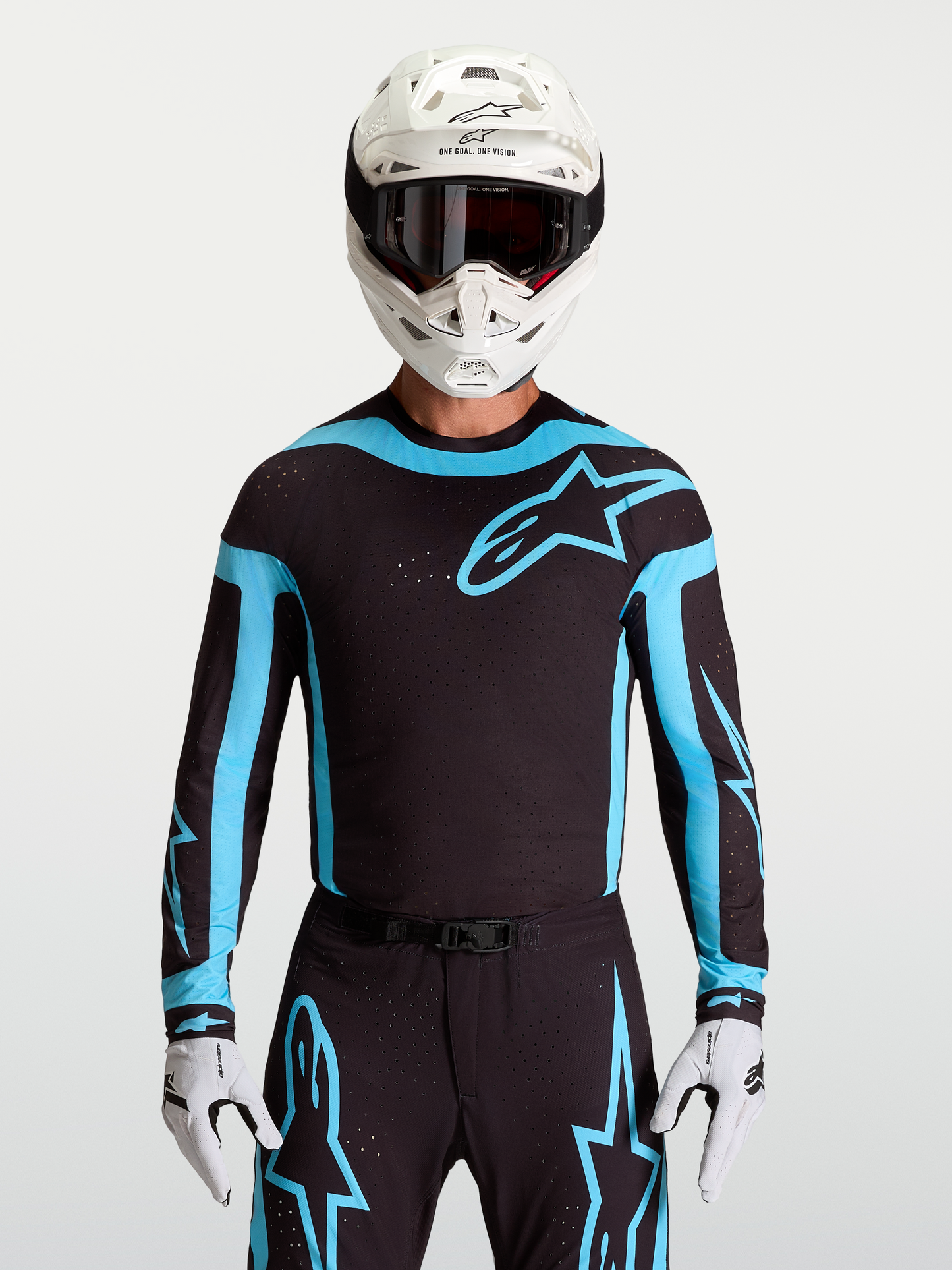 Alpinestars Supertech Vesta Jersey 2027 Zwart Turquoise