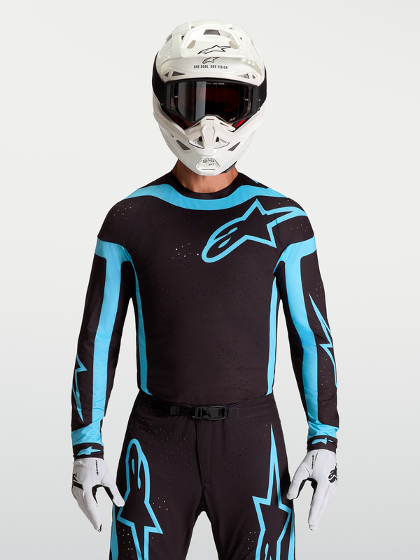 Alpinestars Supertech Vesta Jersey 2027 Zwart Turquoise