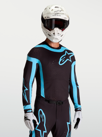 Alpinestars Supertech Vesta Jersey 2027 Zwart Turquoise