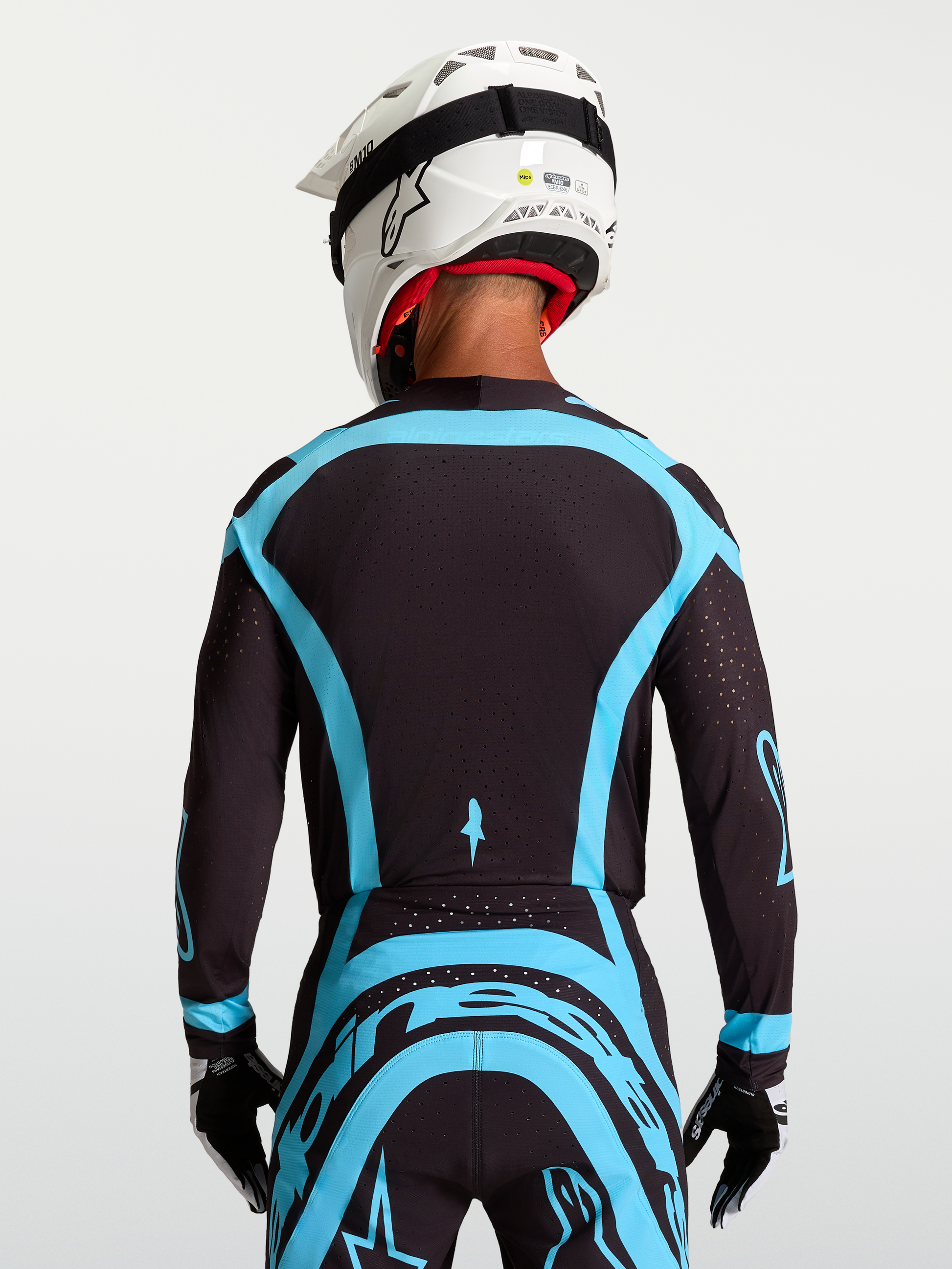 Alpinestars Supertech Vesta Jersey 2027 Zwart Turquoise