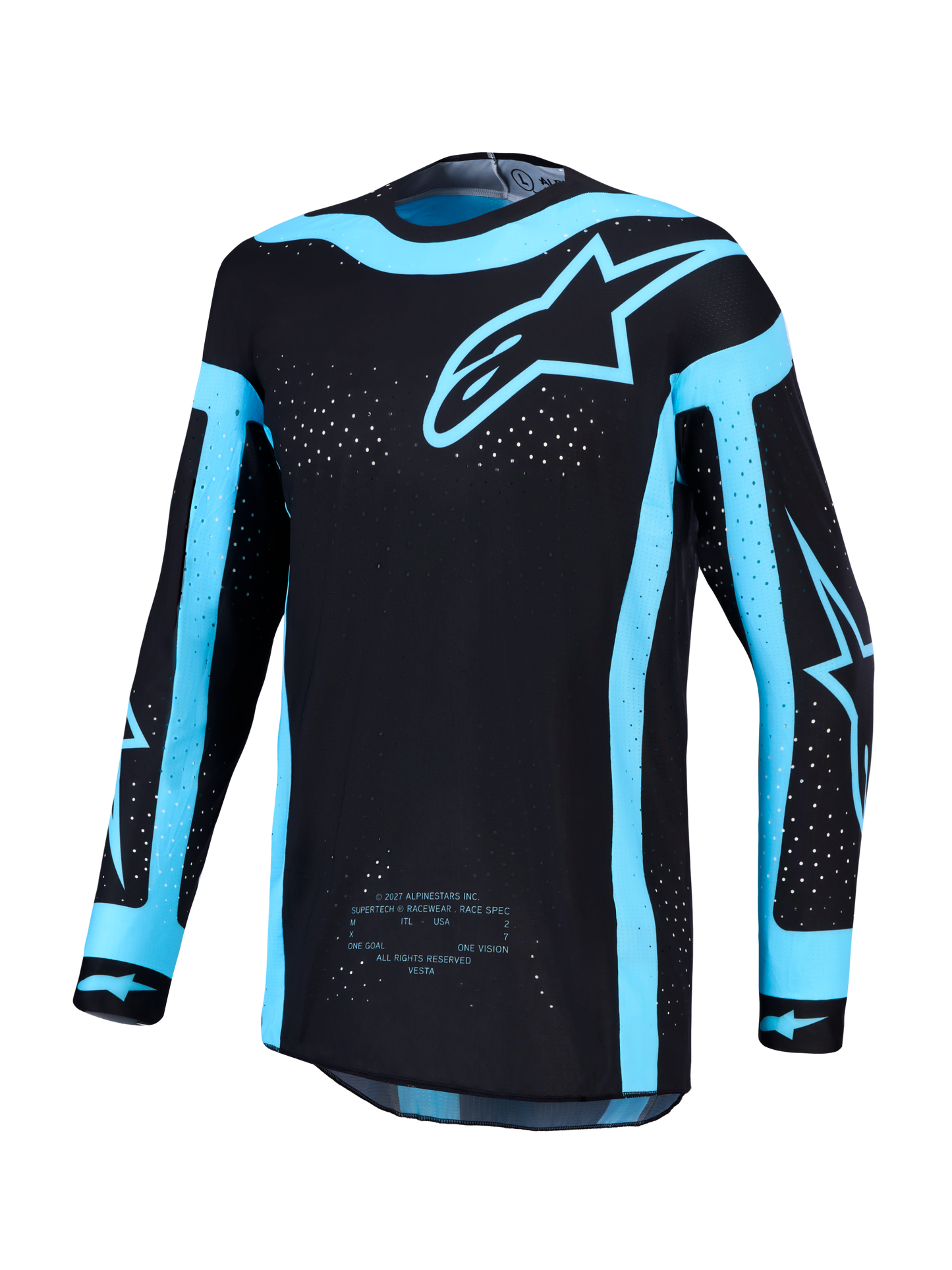 Alpinestars Supertech Vesta Jersey 2027 Zwart Turquoise