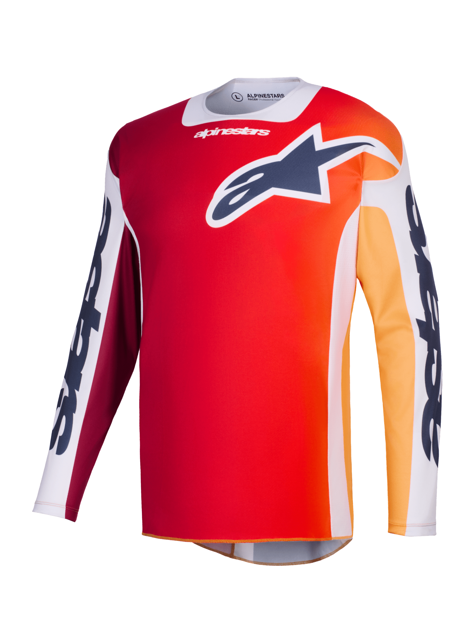 Alpinestars Racer Portl Trikot 2026 Rot, Hellgrau, Dunkelgrau - MxProStoreParts