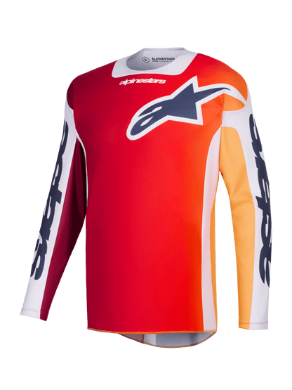 Alpinestars Racer Portl Trikot 2026 Rot, Hellgrau, Dunkelgrau - MxProStoreParts