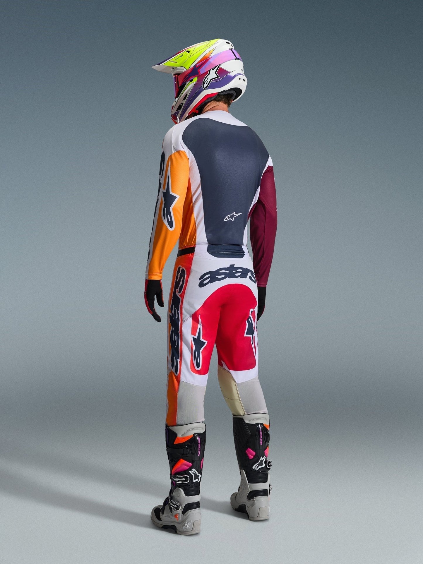 Alpinestars Racer Portl Trikot 2026 Rot, Hellgrau, Dunkelgrau - MxProStoreParts