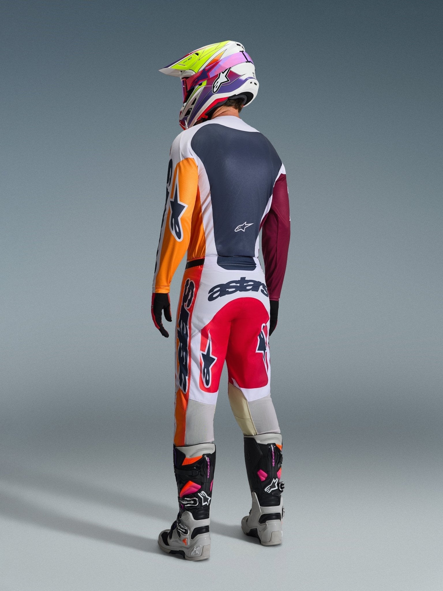 Alpinestars Racer Portl Trikot 2026 Rot, Hellgrau, Dunkelgrau - MxProStoreParts