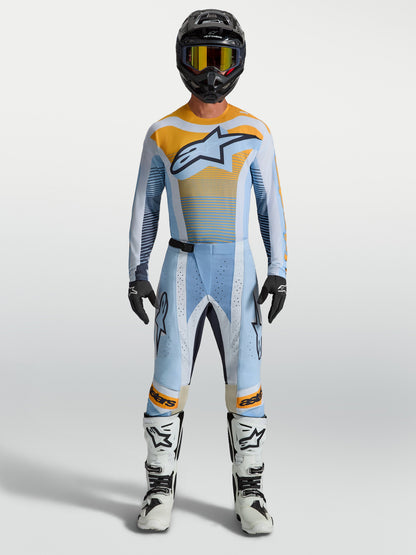 Alpinestars Techstar Maven Jersey 2027 Dust Blue Tangerine Black
