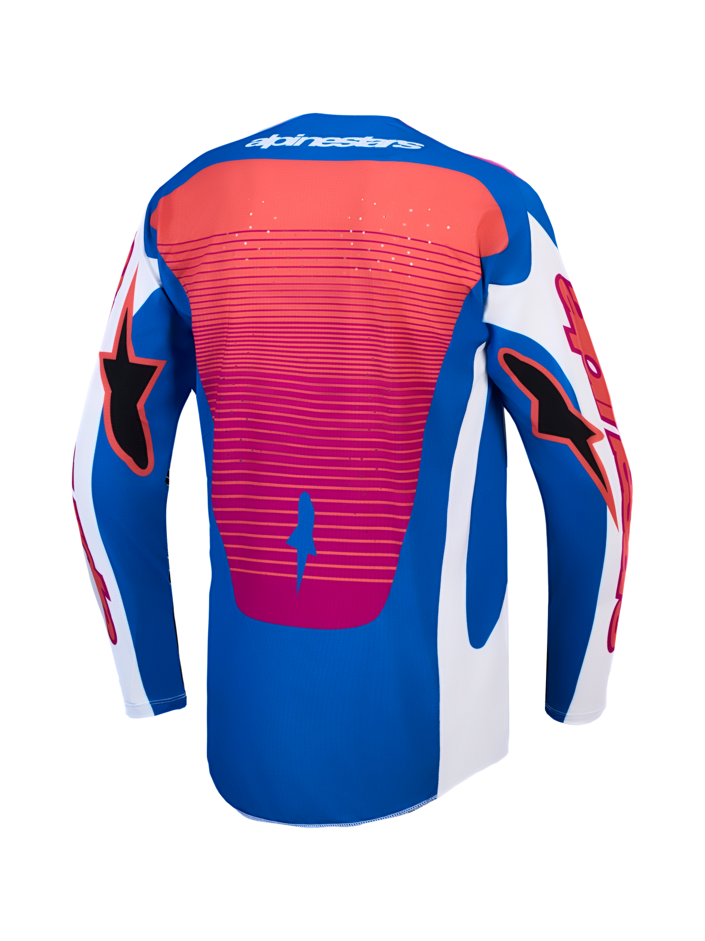 Alpinestars Techstar Maven Jersey Wit Koraalrood Blauw