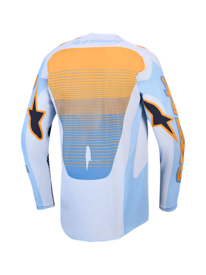 Alpinestars Techstar Maven Jersey 2027 Dust Blue Tangerine Black