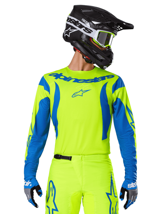 Alpinestars Fluid Haul Jersey 2025 Geel Fluo Blauw - MxProStoreParts