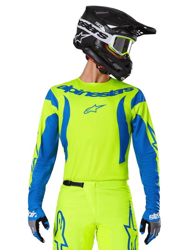 Alpinestars Fluid Haul Trikot 2025 Gelb Fluoreszierend Blau - MxProStoreParts