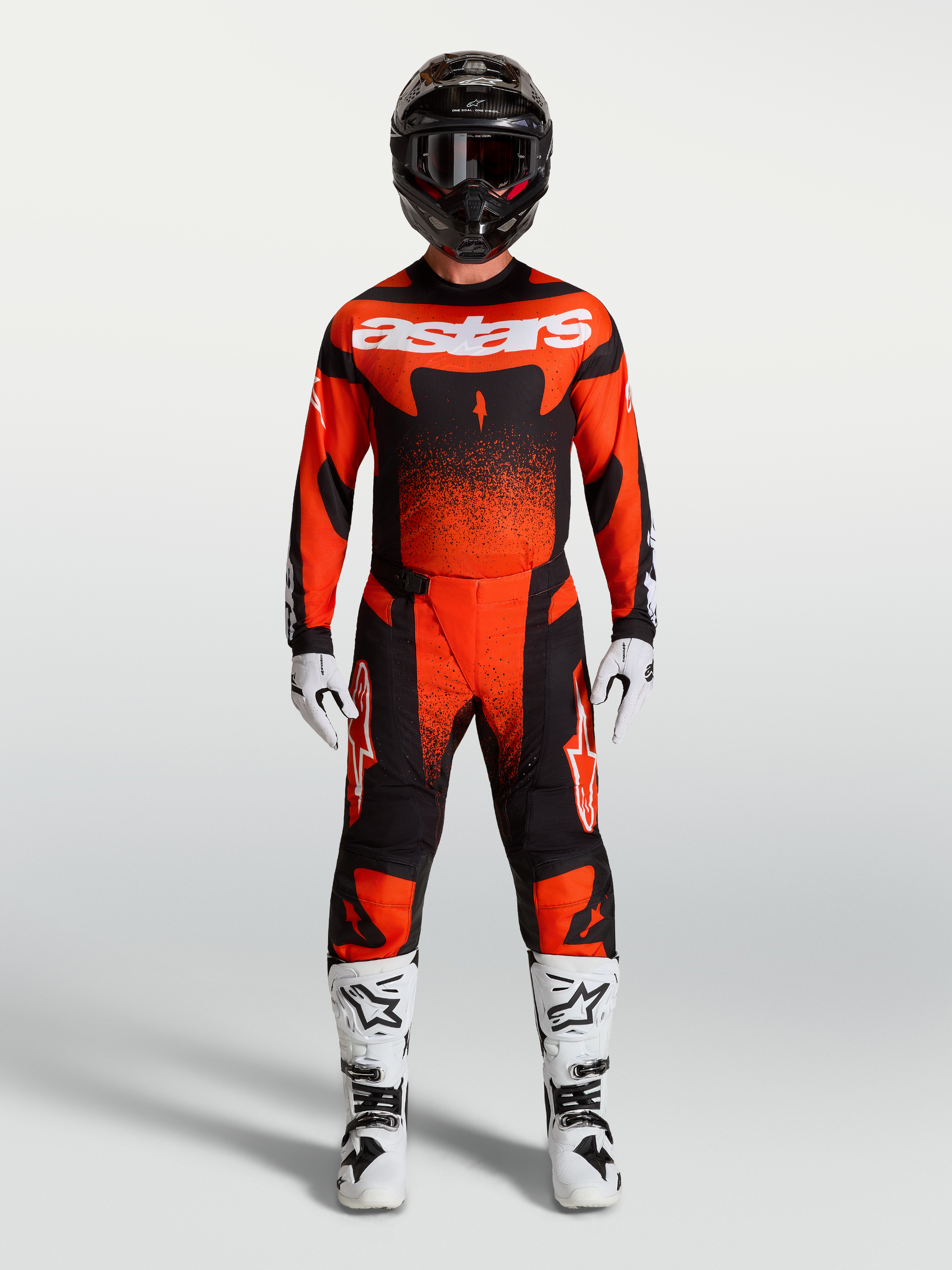 Alpinestars Techstar Swan Jersey 2027 Kardinaalrood Zwart Wit